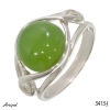 Ring 3413-J with real Jade