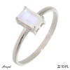 Ring 2210-PL with real Moonstone