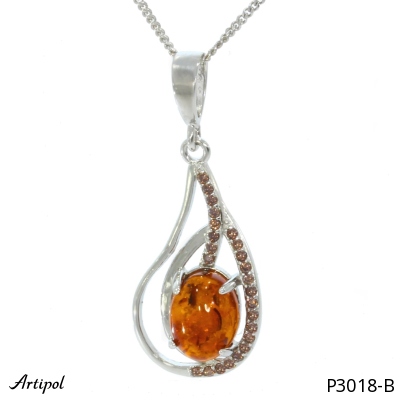 Pendentif P3018-B en Ambre véritable