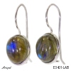 Earrings E3401-LAB with real Labradorite