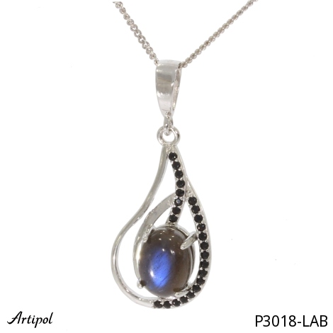 Pendentif P3018-LAB en Labradorite véritable