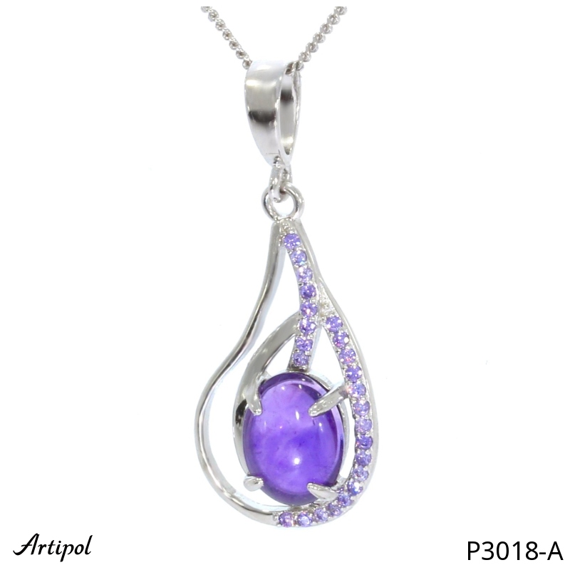 Pendant P3018-A with real Amethyst