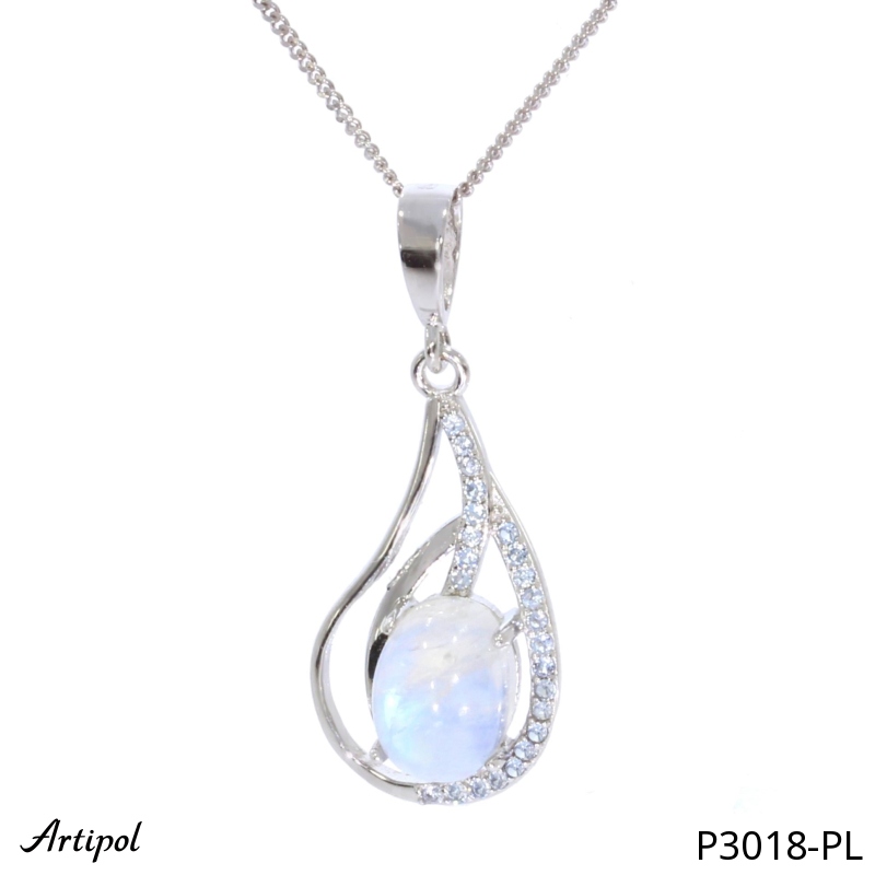 Pendentif P3018-PL en Pierre de lune véritable
