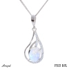 Pendant P3018-PL with real Moonstone
