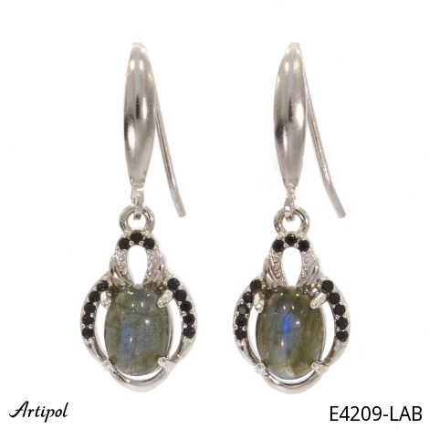 Boucles d'oreilles E4209-LAB en Labradorite véritable