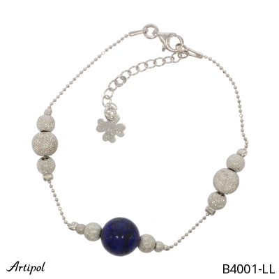 Armreif B4001-LL mit echter Lapis Lazuli