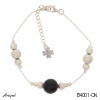 Armreif B4001-ON mit echter Schwarzem Onyx