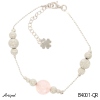Bracelet B4001-QR with real Rose Quartz