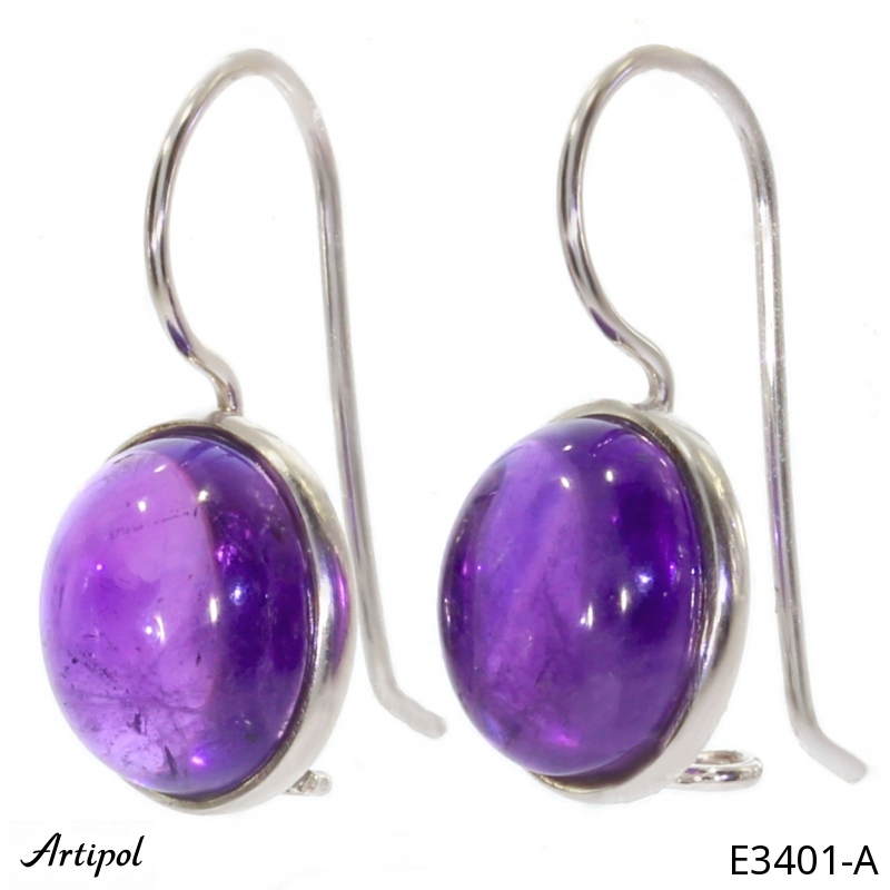 Boucles d'oreilles E3401-A en Améthyste véritable