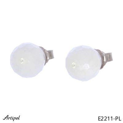 Kolczyki E2211-PL z Kamieniem księżycowym