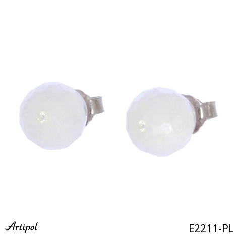Boucles d'oreilles E2211-PL en Pierre de lune véritable