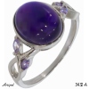 Ring 3432-A with real Amethyst