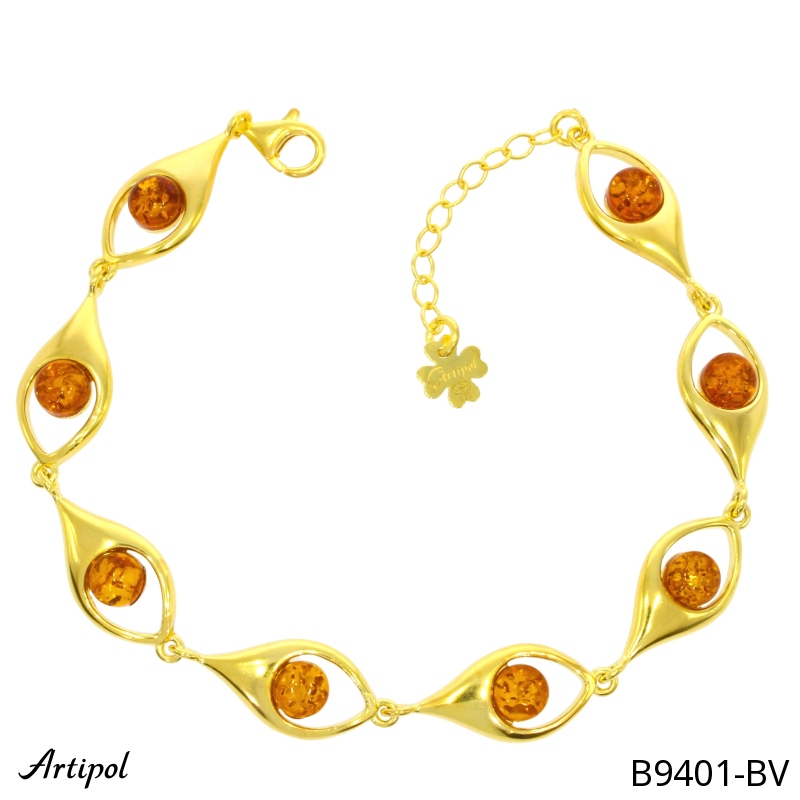 Bracelet B9401-BV en Ambre véritable