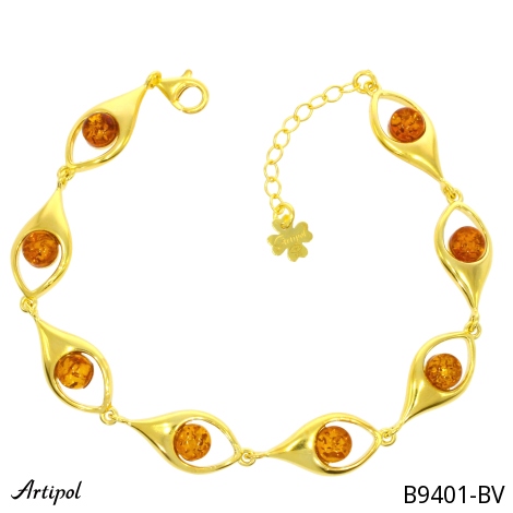 Bracelet B9401-BV en Ambre véritable