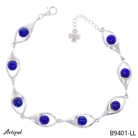Armreif B9401-LL mit echter Lapis Lazuli