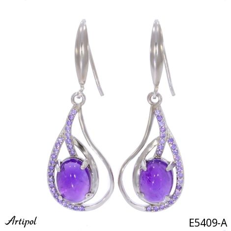 Boucles d'oreilles E5409-A en Améthyste véritable