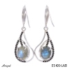 Earrings E5409-LAB with real Labradorite