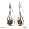 Boucles d'oreilles E5409-OT en Oeil de tigre véritable