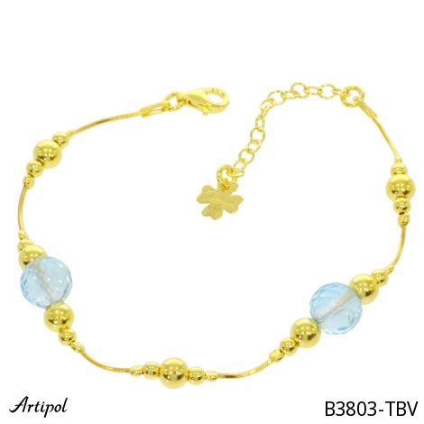 Armreif B3803-TBV mit echter Blauem Topas