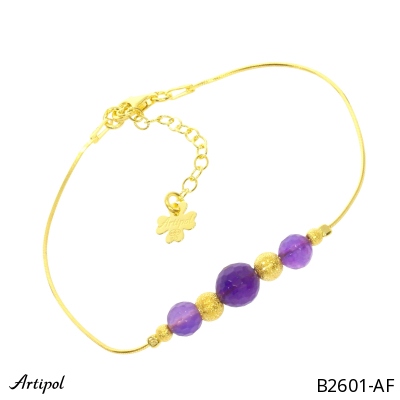 Bracelet B2601-AF with real Amethyst