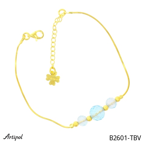 Bracelet B2601-TBV en Topaze bleue véritable