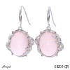 Kolczyki E8201-QR z Kwarcem różowym