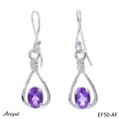 Earrings EF50-AF with real Amethyst