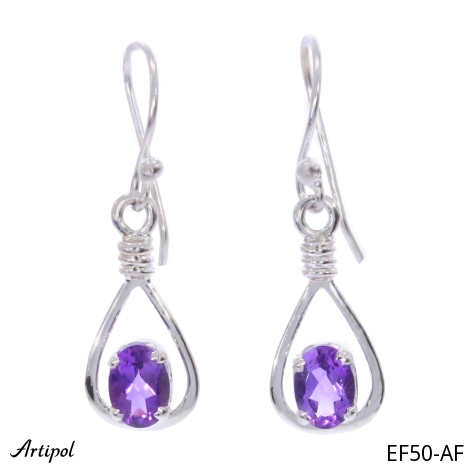 Earrings EF50-AF with real Amethyst