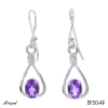 Ohrringe EF50-AF mit echter Amethyst