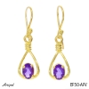 Ohrringe EF50-AFV mit echter Amethyst