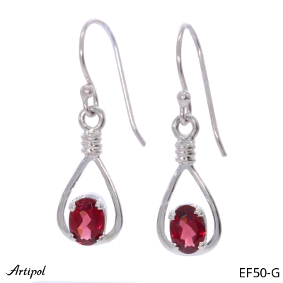 Boucles d'oreilles EF50-G en Grenat véritable