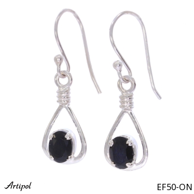 Earrings EF50-ON with real Black Onyx
