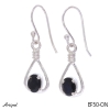Boucles d'oreilles EF50-ON en Onyx noir véritable