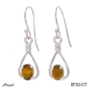 Earrings EF50-OT with real Tiger’s Eye