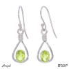Earrings EF50-P with real Peridot