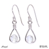 Earrings EF50-PL with real Moonstone