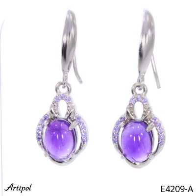 Boucles d'oreilles E4209-A en Améthyste véritable