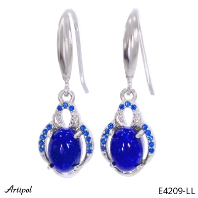 Kolczyki E4209-LL z Lapisem lazuli