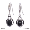 Boucles d'oreilles E4209-ON en Onyx noir véritable