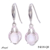Boucles d'oreilles E4209-QR en Quartz rose véritable