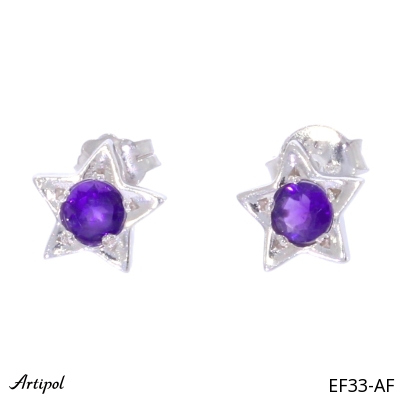 Boucles d'oreilles EF33-AF en Améthyste véritable