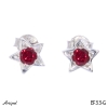 Boucles d'oreilles EF33-G en Grenat véritable