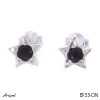 Boucles d'oreilles EF33-ON en Onyx noir véritable