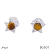 Boucles d'oreilles EF33-OT en Oeil de tigre véritable