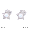 Boucles d'oreilles EF33-PL en Pierre de lune véritable