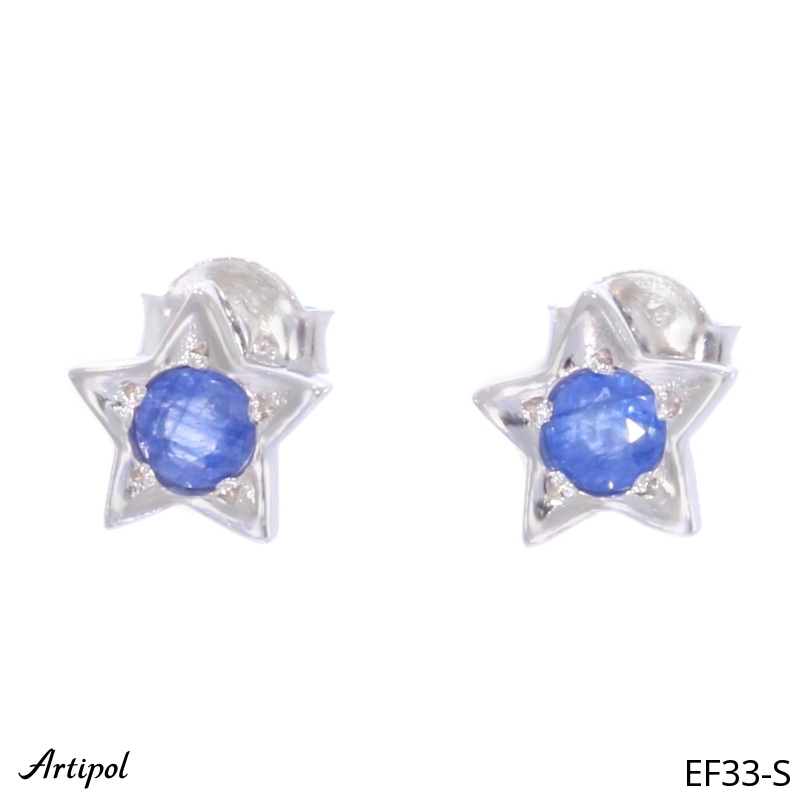 Earrings EF33-S with real Sapphire
