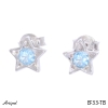 Boucles d'oreilles EF33-TB en Topaze bleue véritable