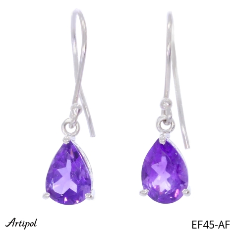 Earrings EF45-AF with real Amethyst