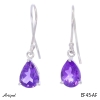 Ohrringe EF45-AF mit echter Amethyst