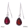 Boucles d'oreilles EF45-G en Grenat véritable